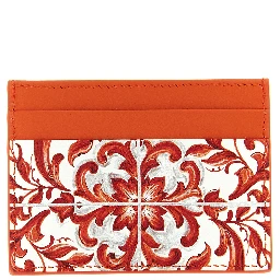 Orange Calfskin Cardholder