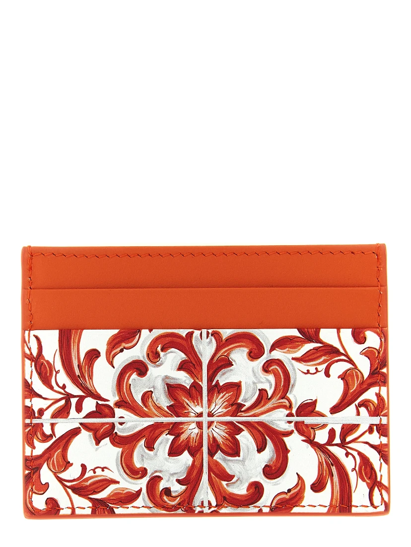 Orange Calfskin Cardholder