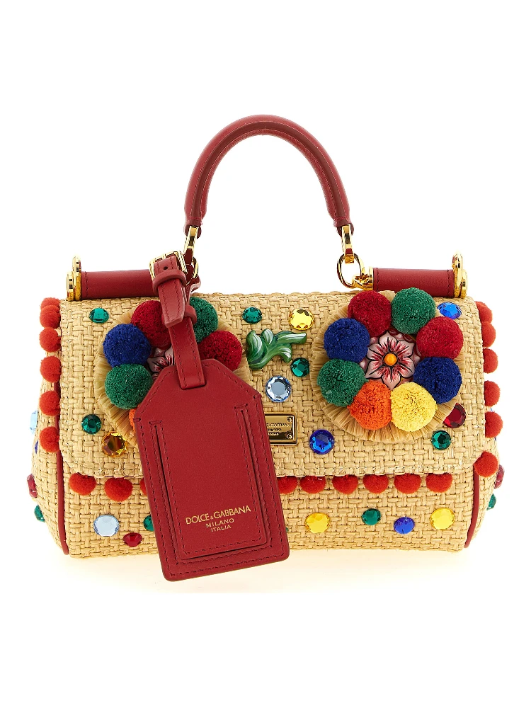 Multicolor Viscose Handbag