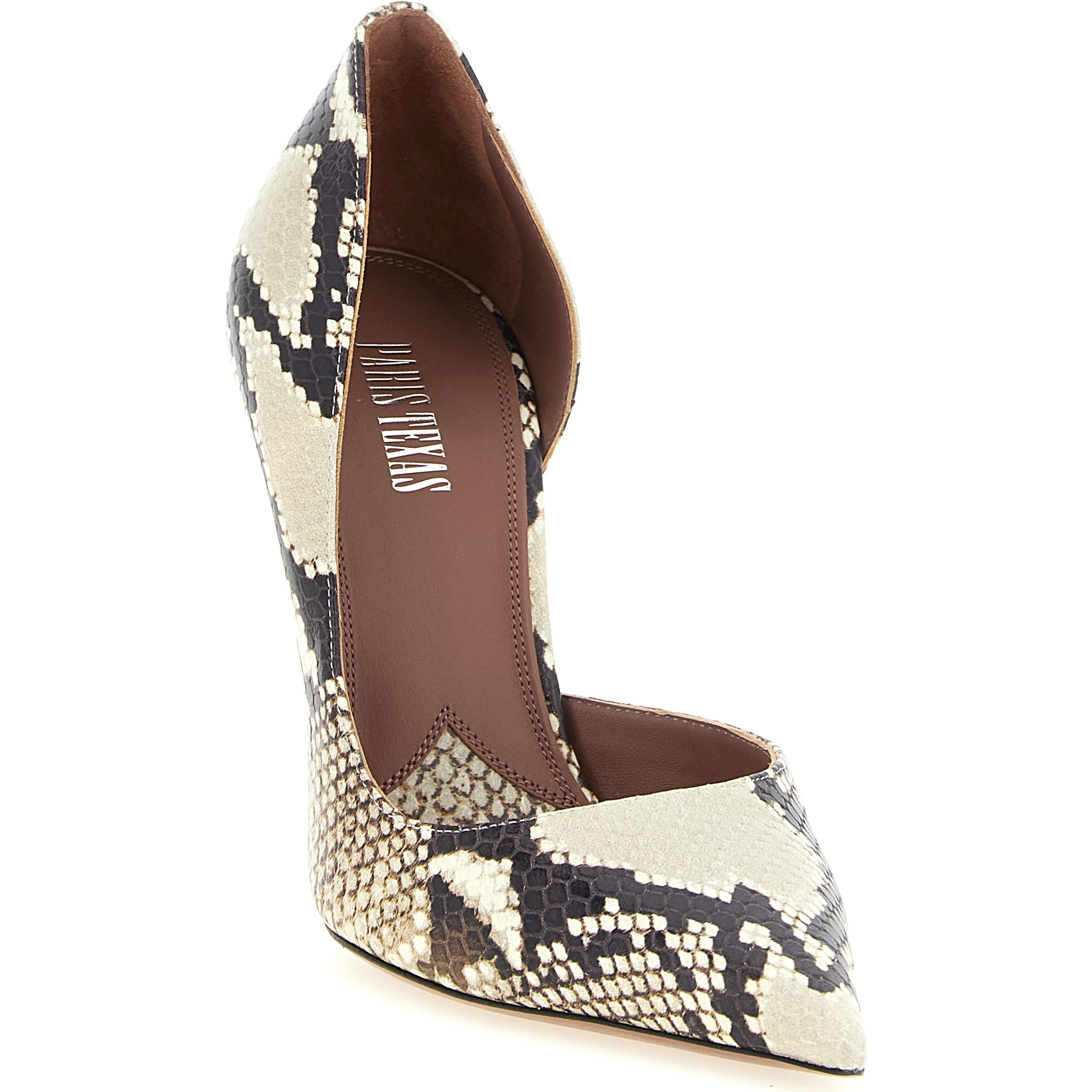 Beige Calfskin High Heel Pumps
