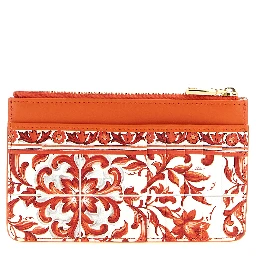 Orange Calfskin Cardholder