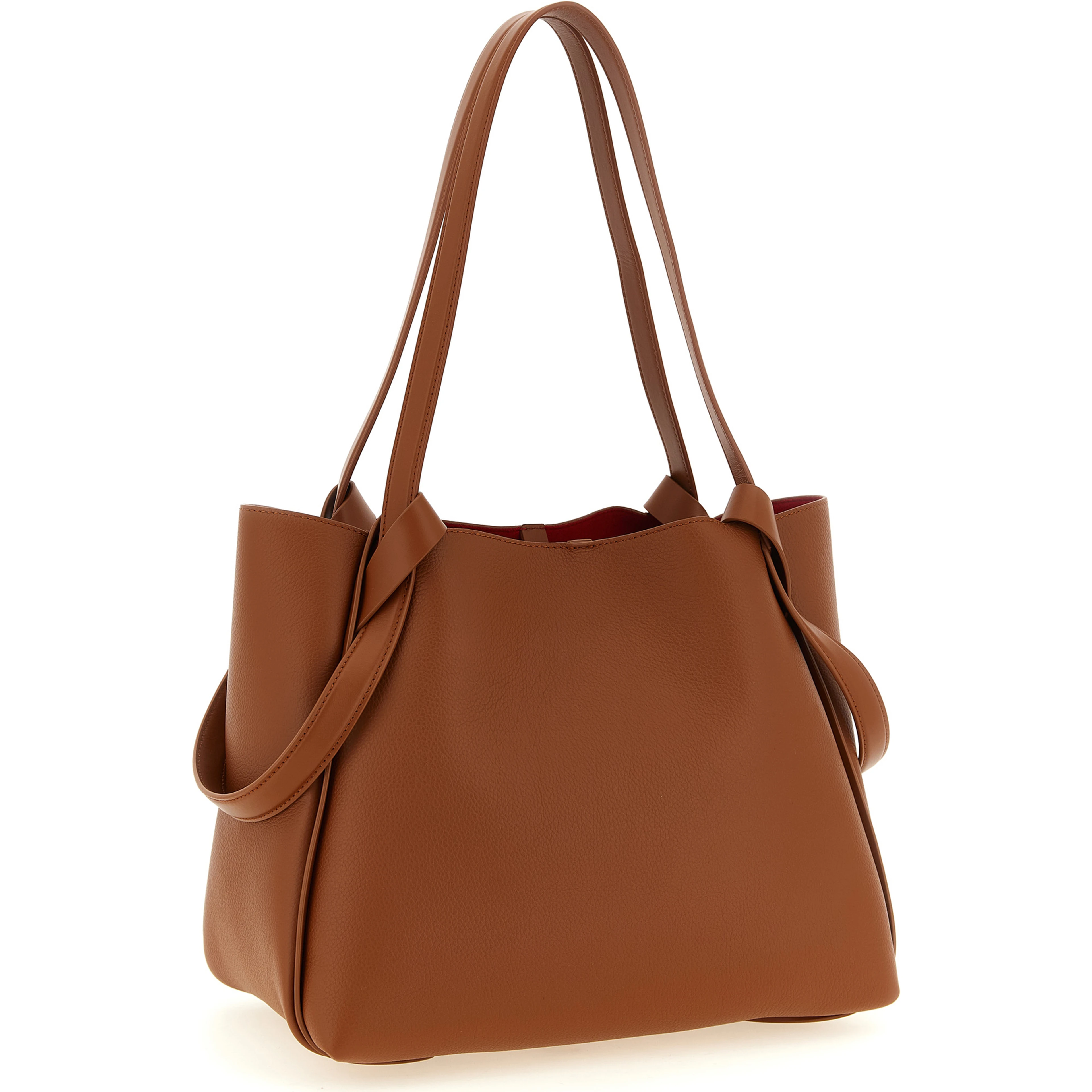 Brown Calfskin Tote Bag