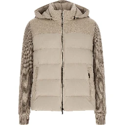 Beige Wool Full-Length Jacket