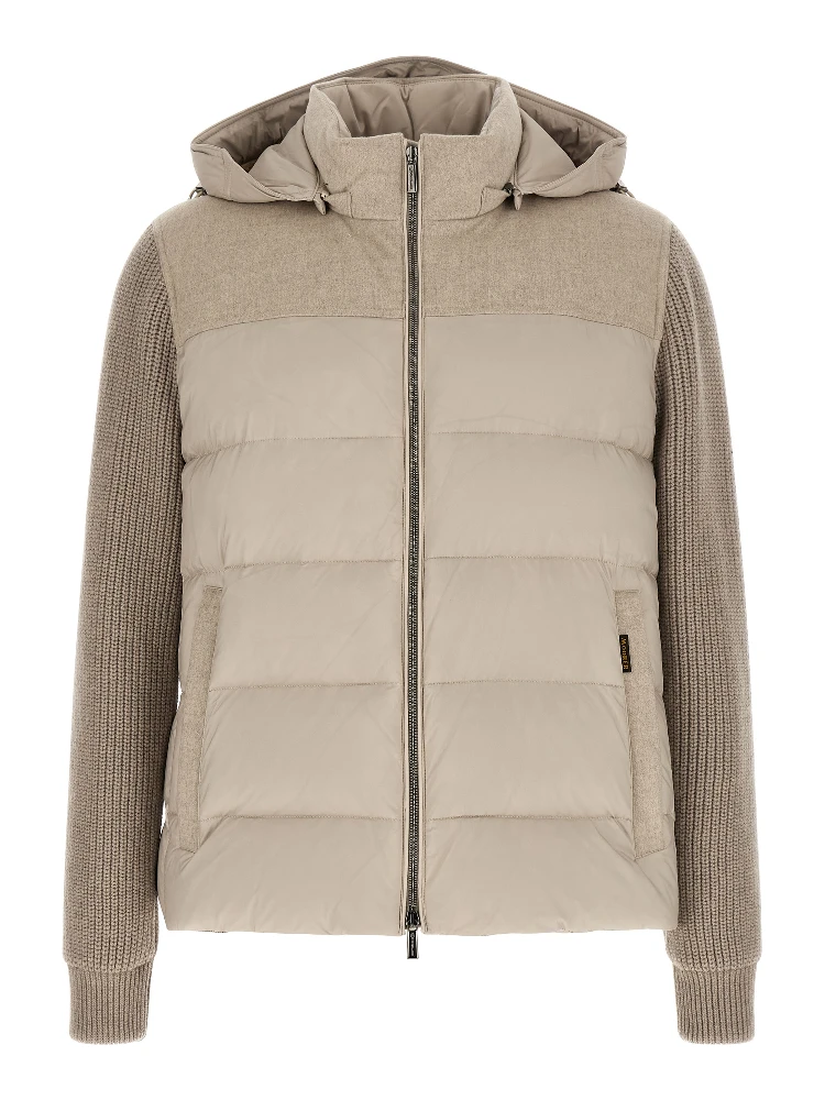 Beige Wool Full-Length Jacket