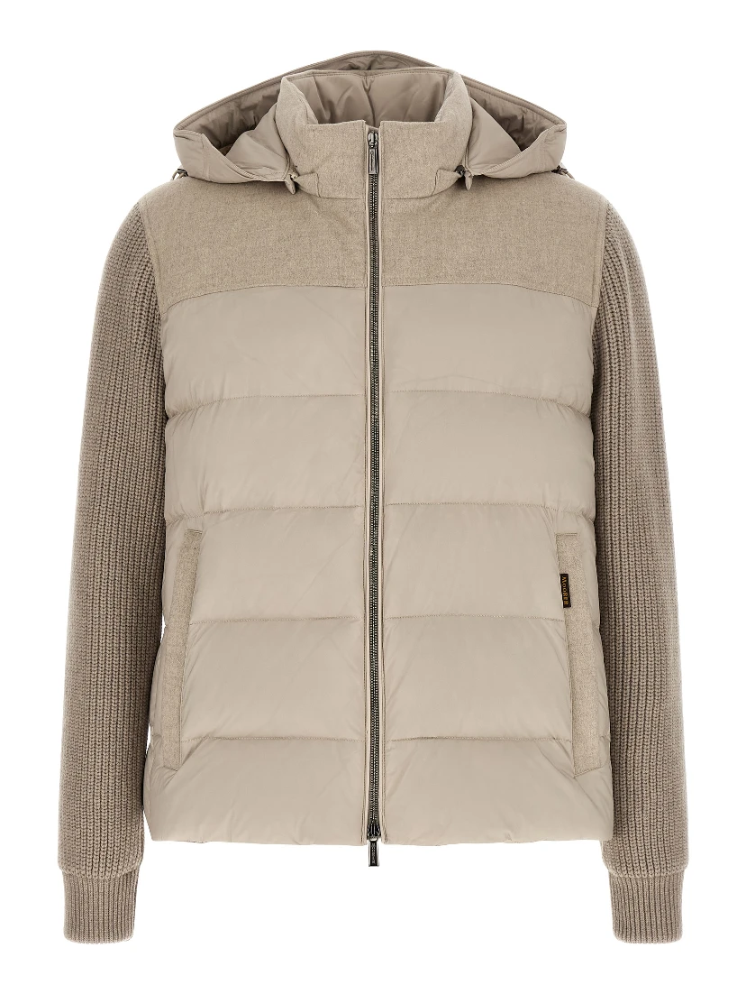 Beige Wool Full-Length Jacket