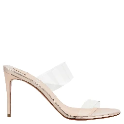 Multicolor Calfskin Stiletto Heel Sandals