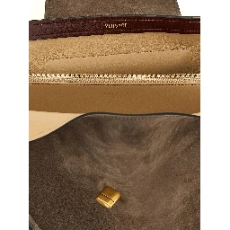 Brown Calfskin Shoulder Bag