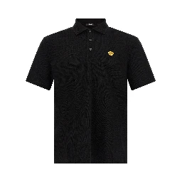 Black Cotton Polo Shirt