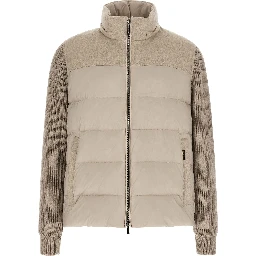 Beige Wool Full-Length Jacket