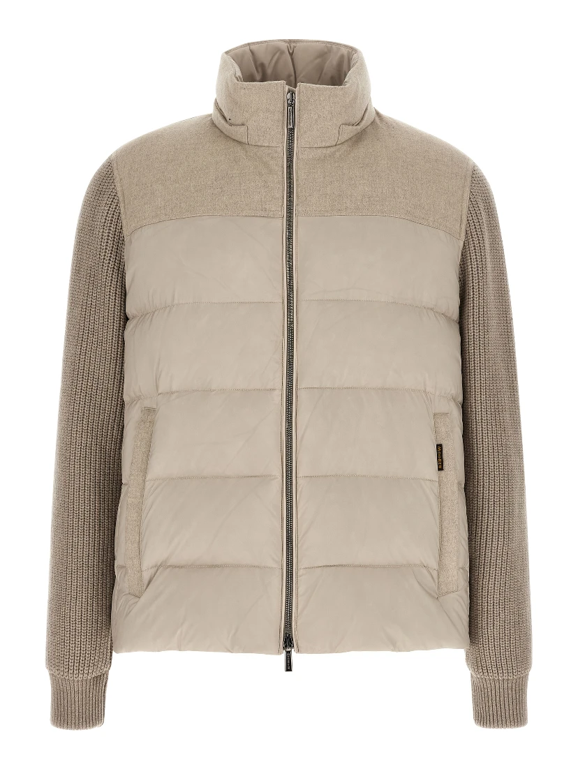 Beige Wool Full-Length Jacket