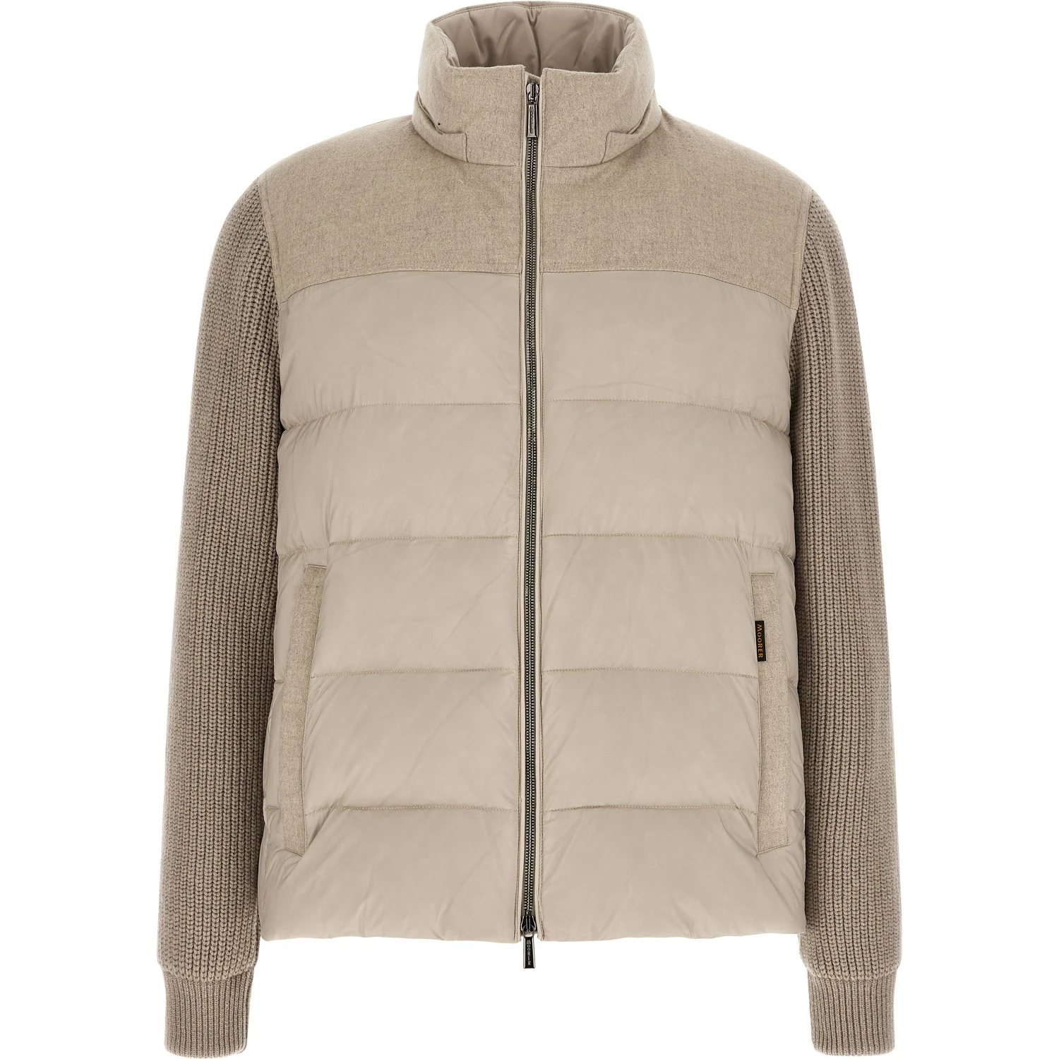 Beige Wool Full-Length Jacket