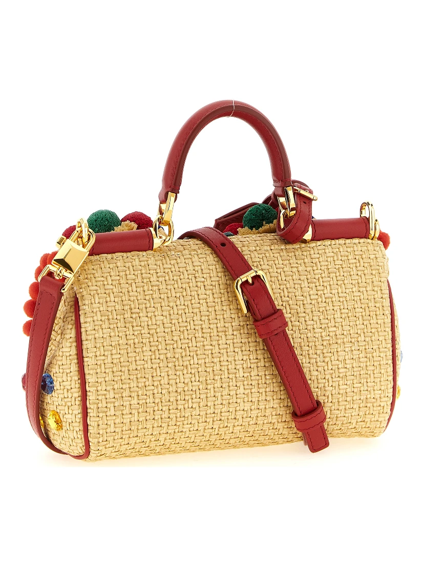 Multicolor Viscose Handbag