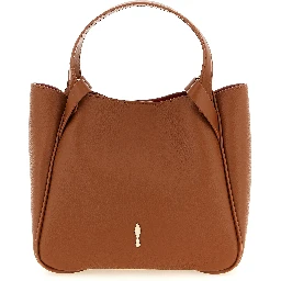 Brown Calfskin Tote Bag