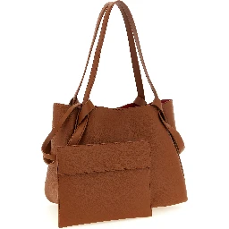 Brown Calfskin Tote Bag