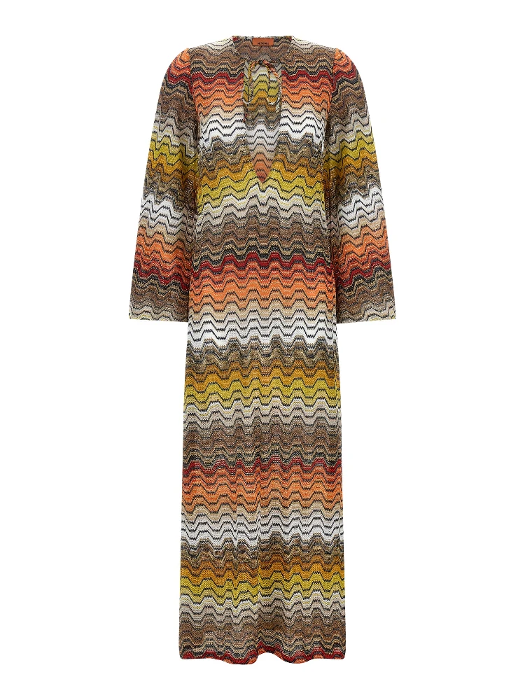 Multicolor Viscose Casual Dress