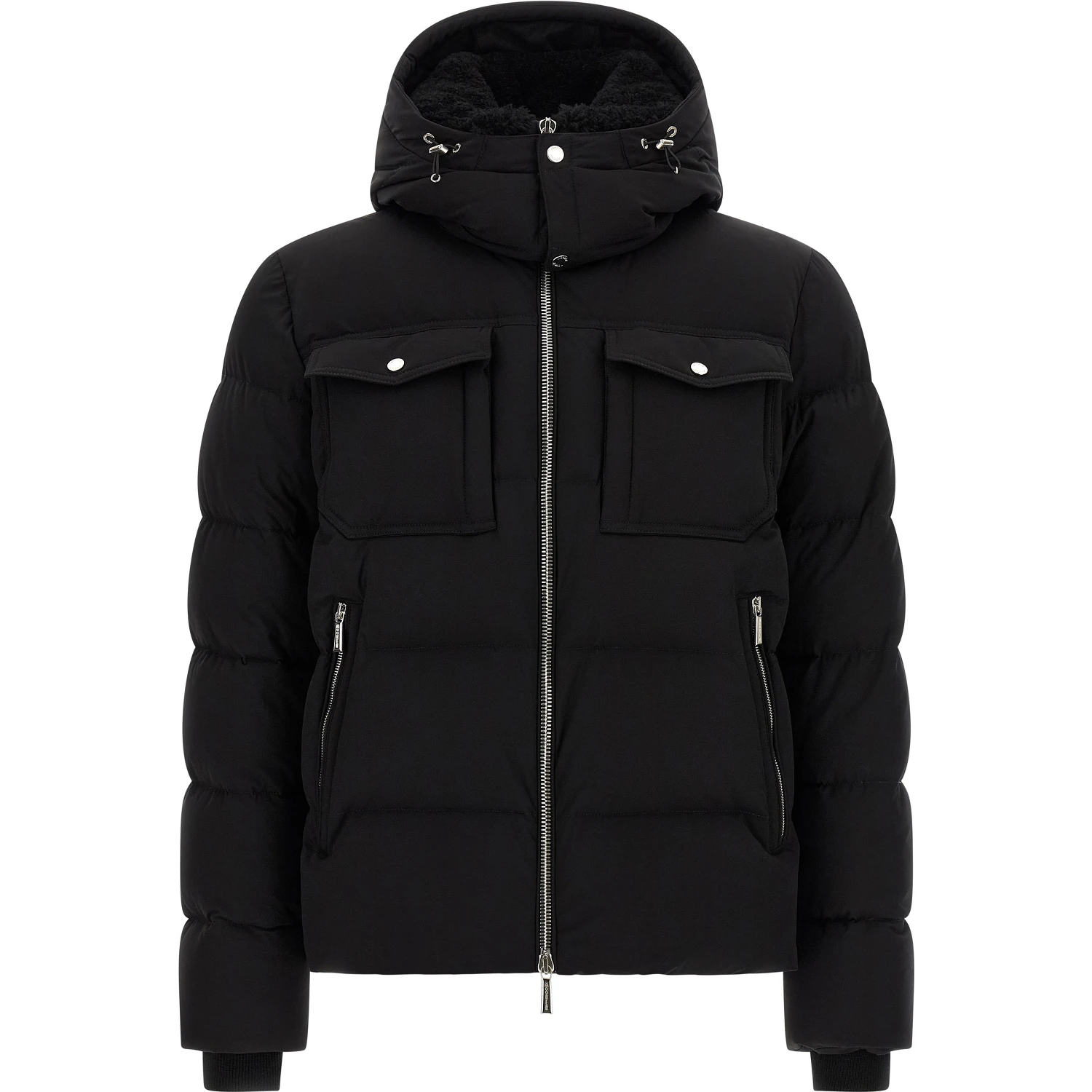 Black Wool Bomber