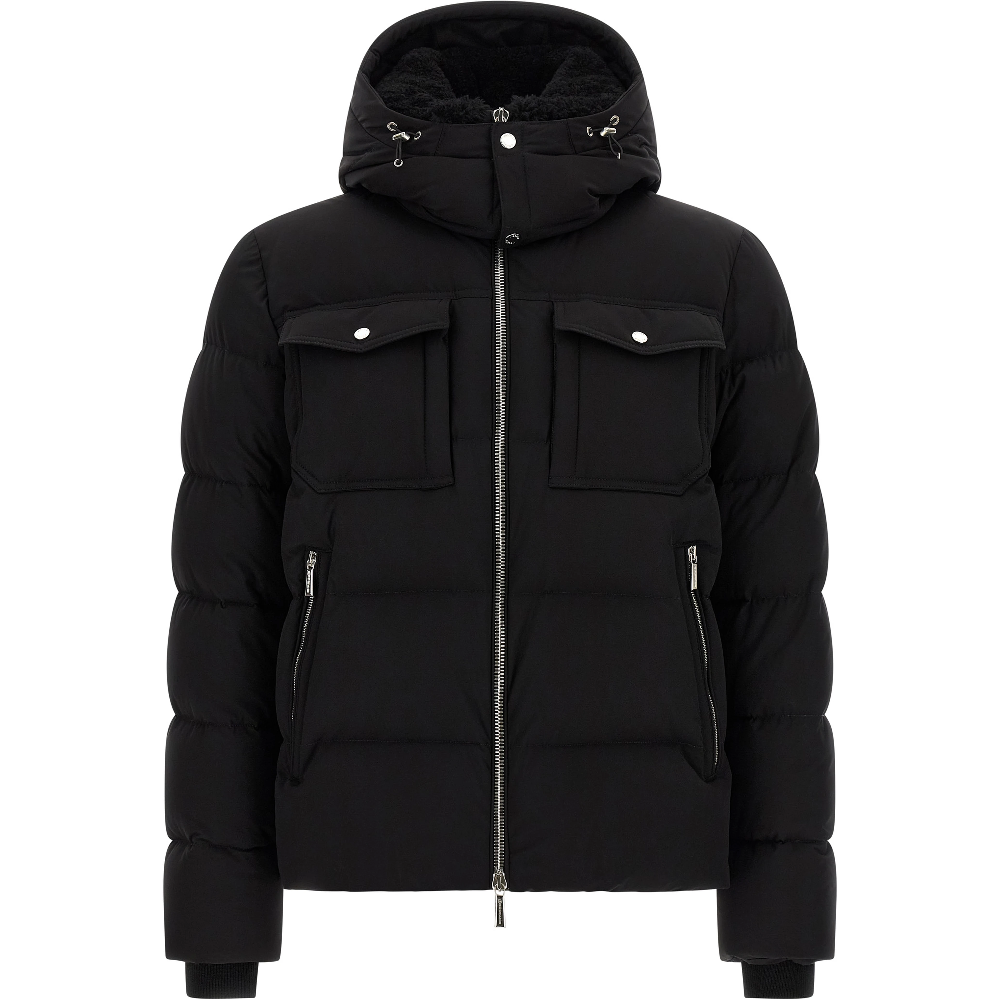 Black Wool Bomber