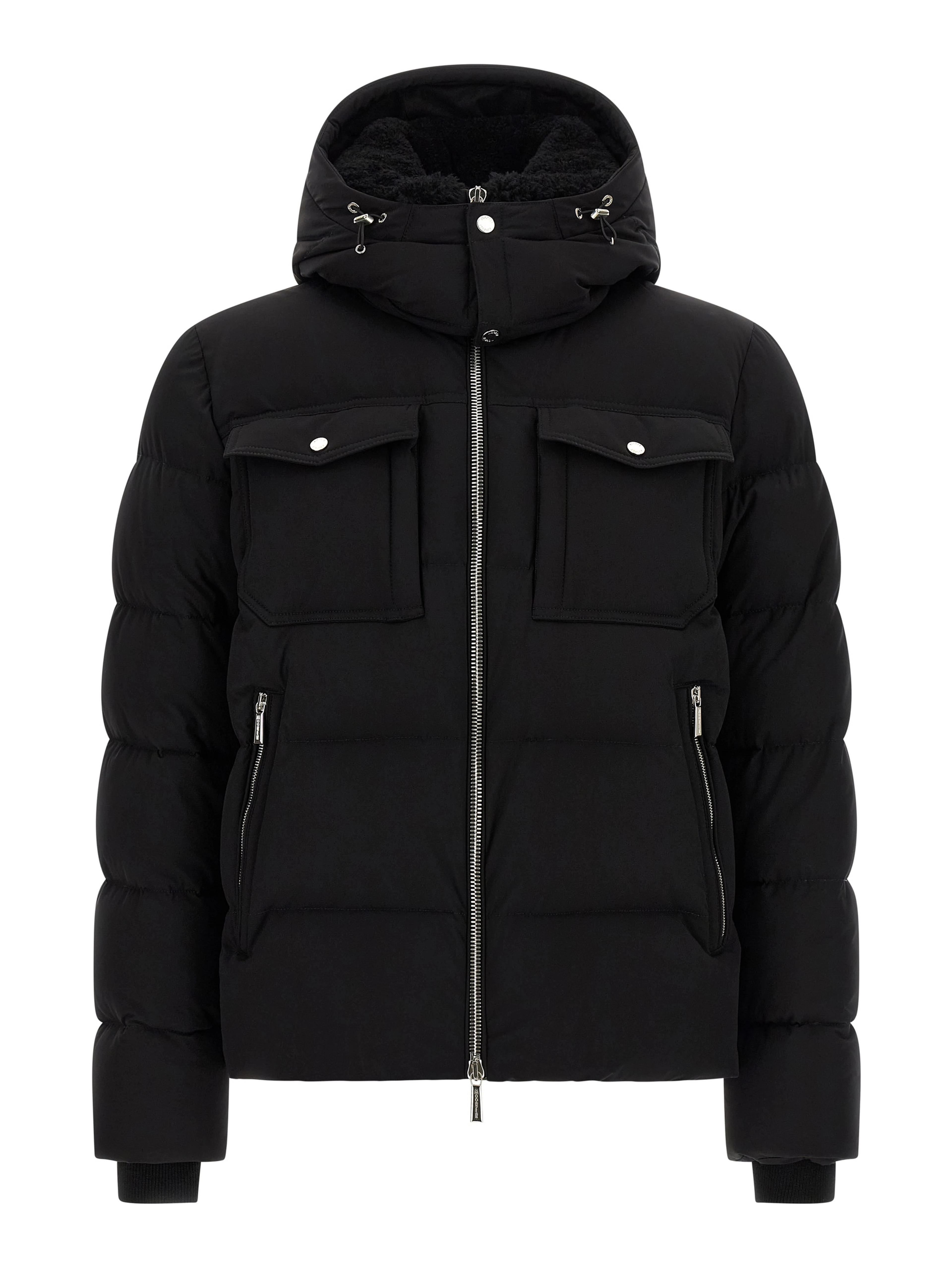 Black Wool Bomber