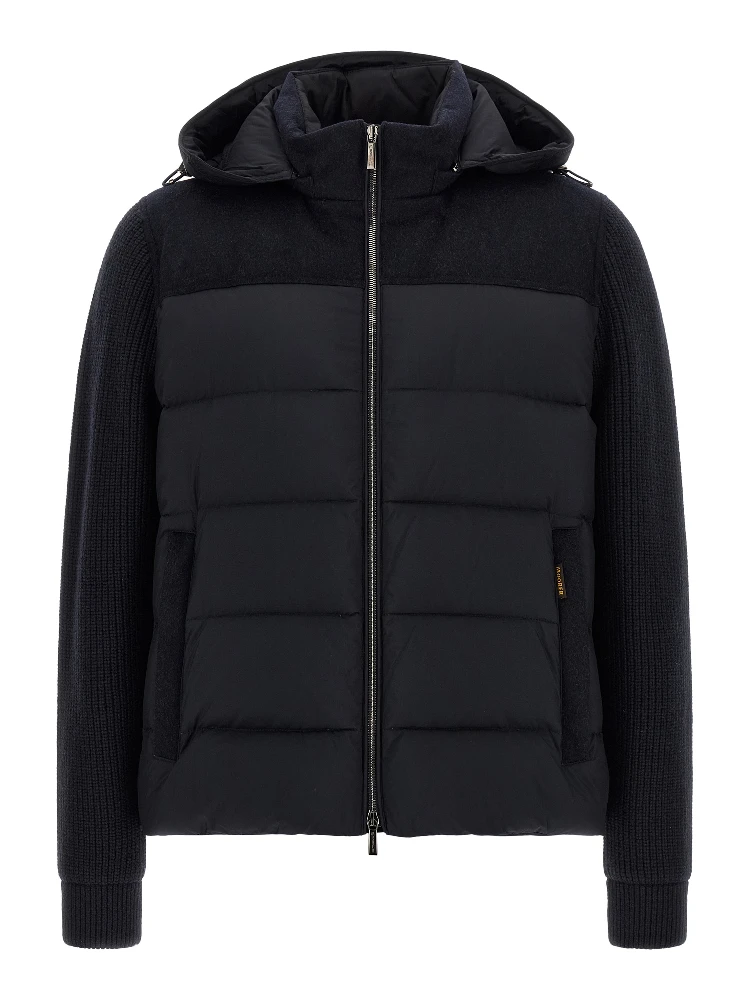 Blue Wool Full-Length Jacket