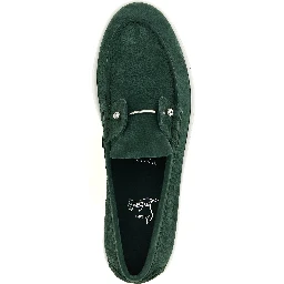 Bicolor Calfskin Slip-On Loafers