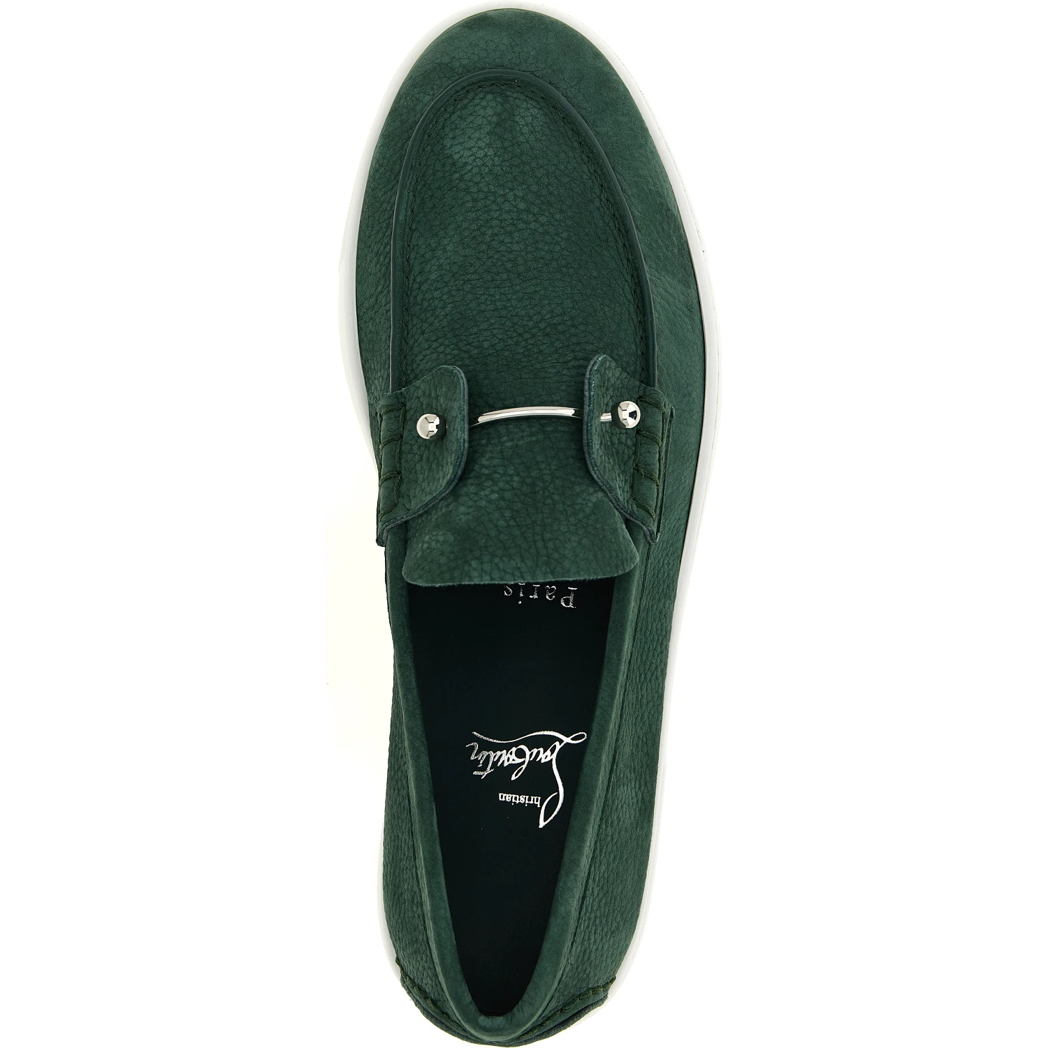 Bicolor Calfskin Slip-On Loafers