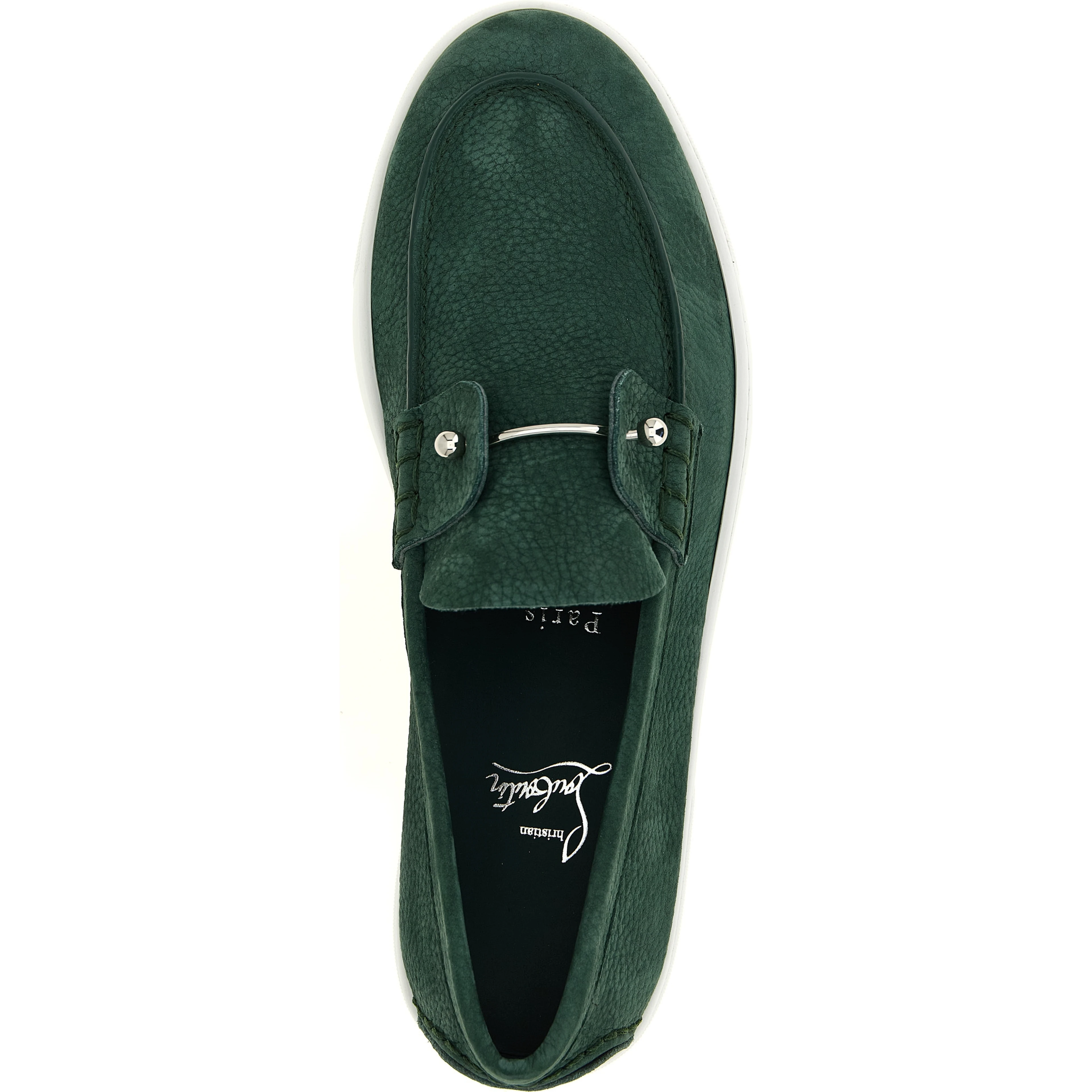 Bicolor Calfskin Slip-On Loafers