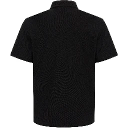 Black Cotton Polo Shirt