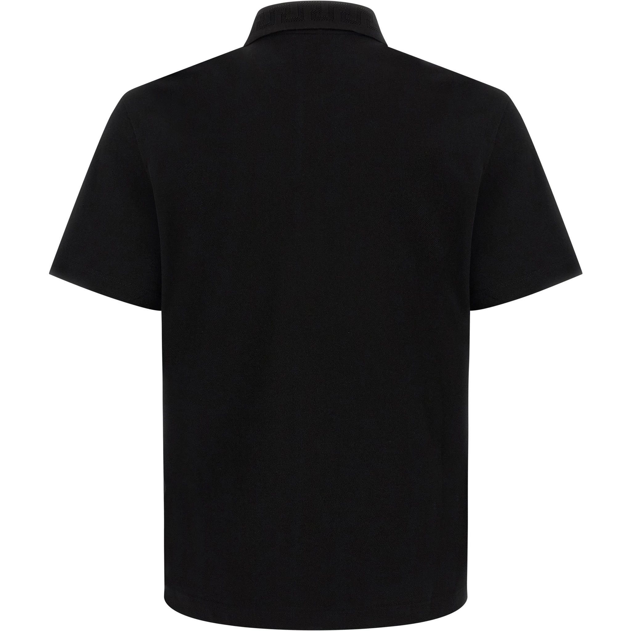 Black Cotton Polo Shirt