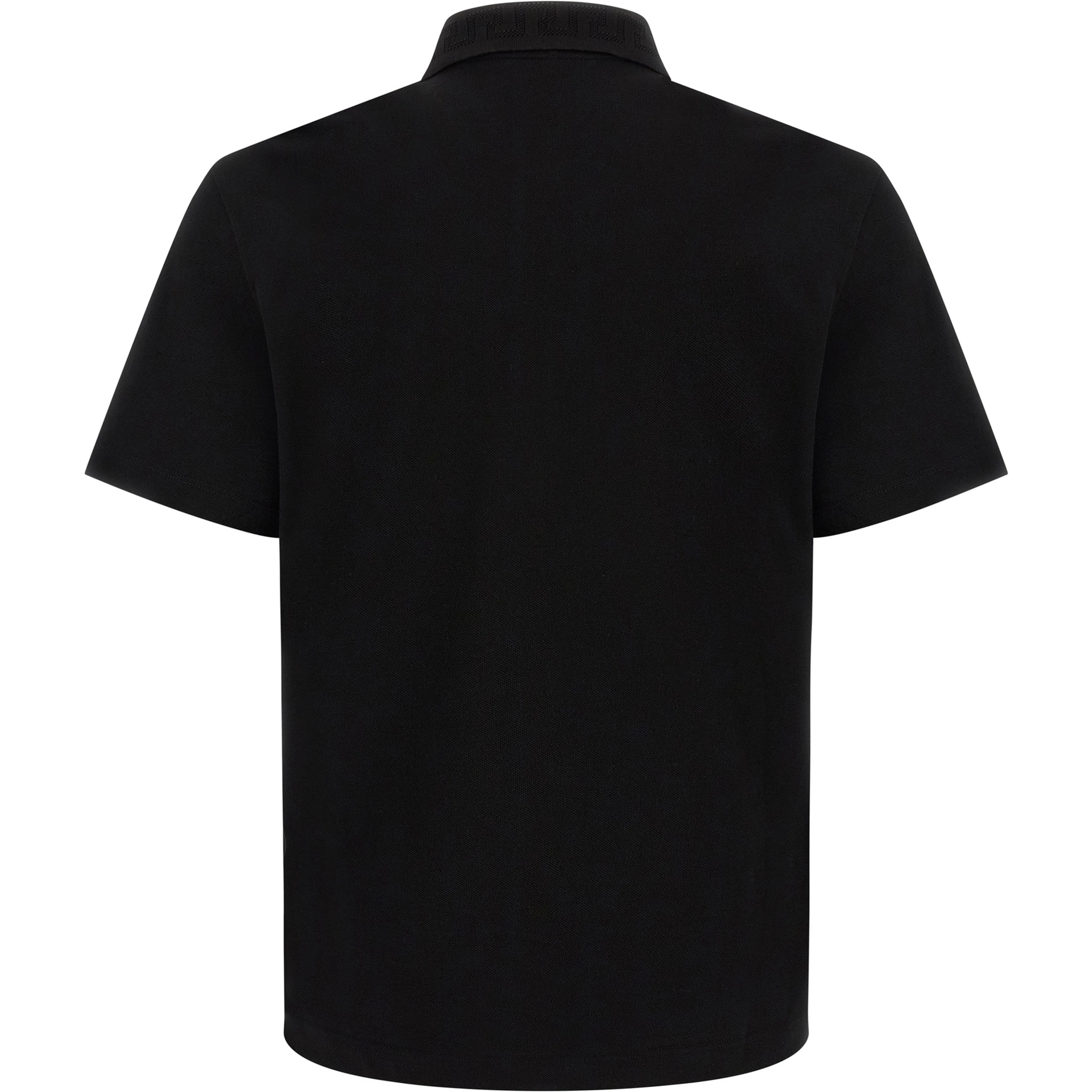 Black Cotton Polo Shirt