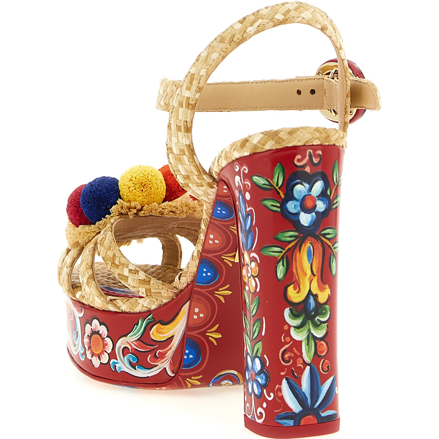 Multicolor Viscose Stiletto Heel Sandals
