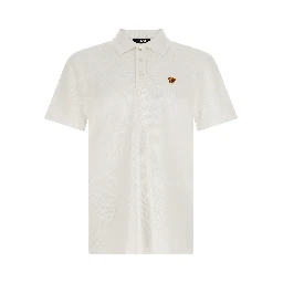 White Cotton Polo Shirt