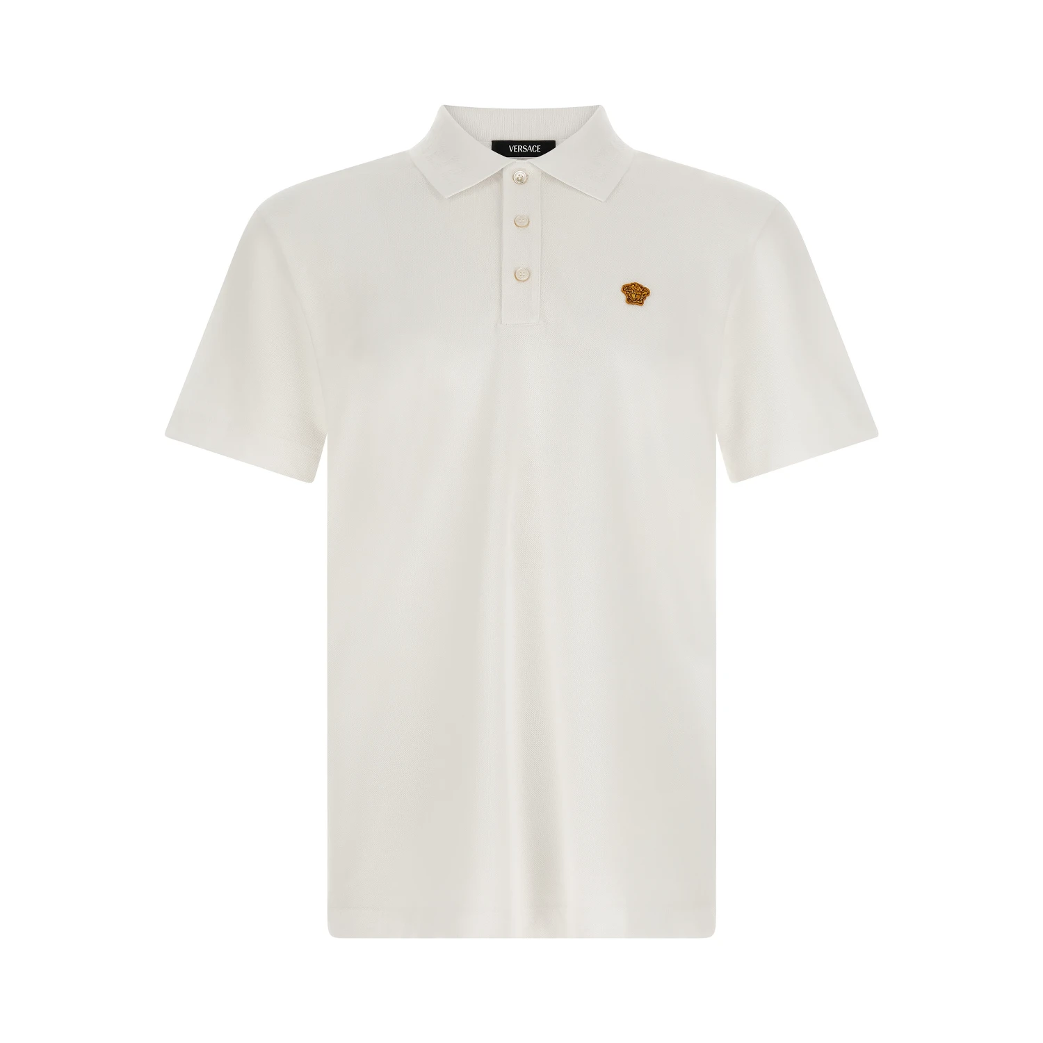 White Cotton Polo Shirt