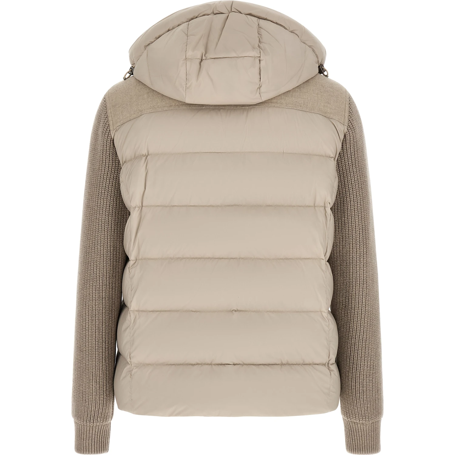 Beige Wool Full-Length Jacket