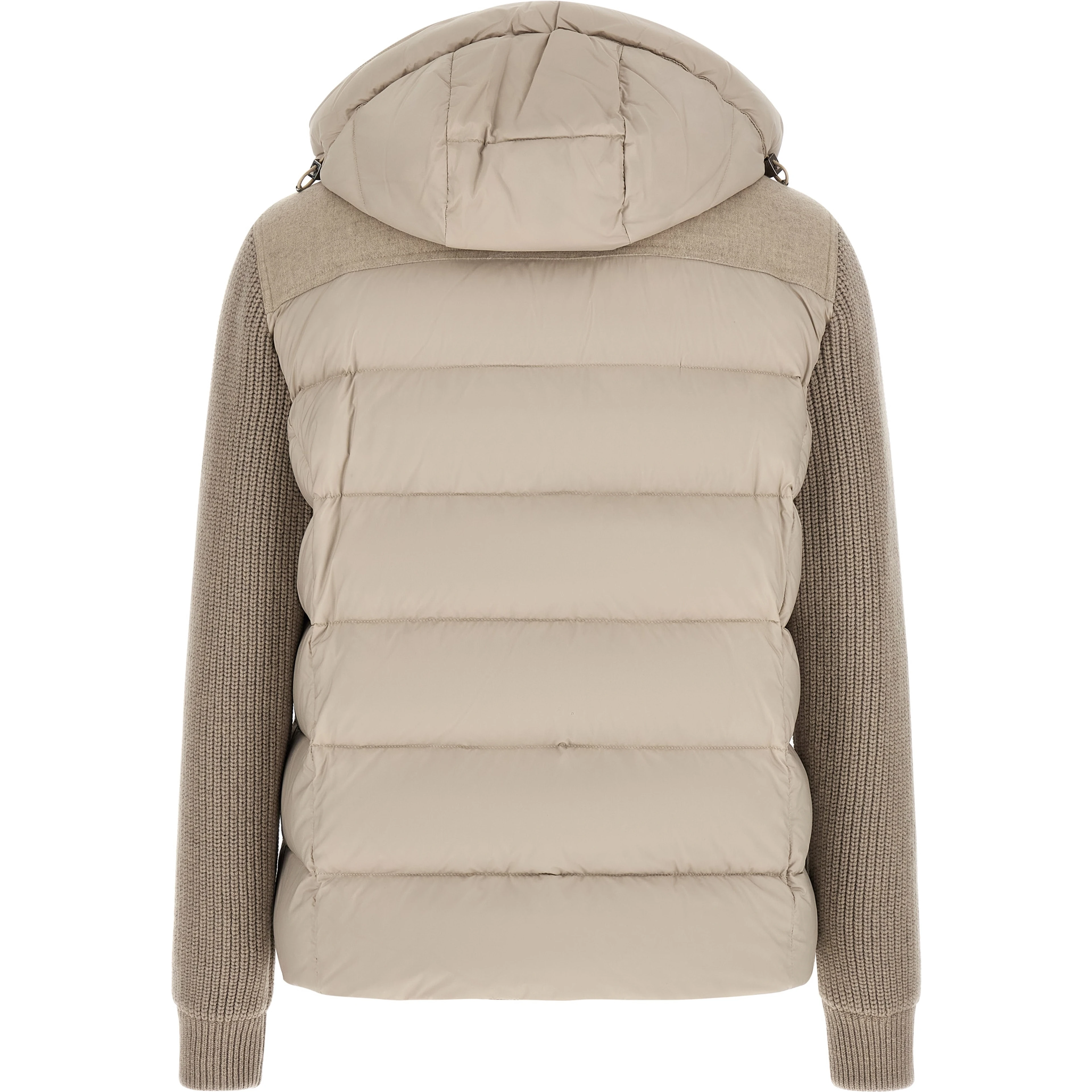 Beige Wool Full-Length Jacket