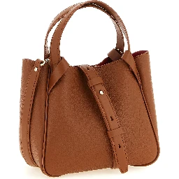 Brown Calfskin Tote Bag