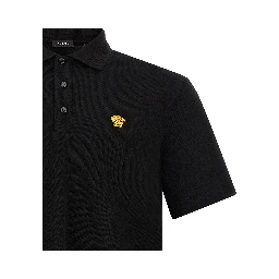 Black Cotton Polo Shirt