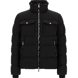 Black Wool Bomber