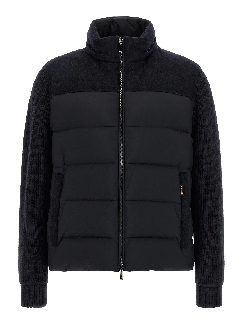 Blue Wool Full-Length Jacket