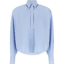 Blue Cotton Blouse