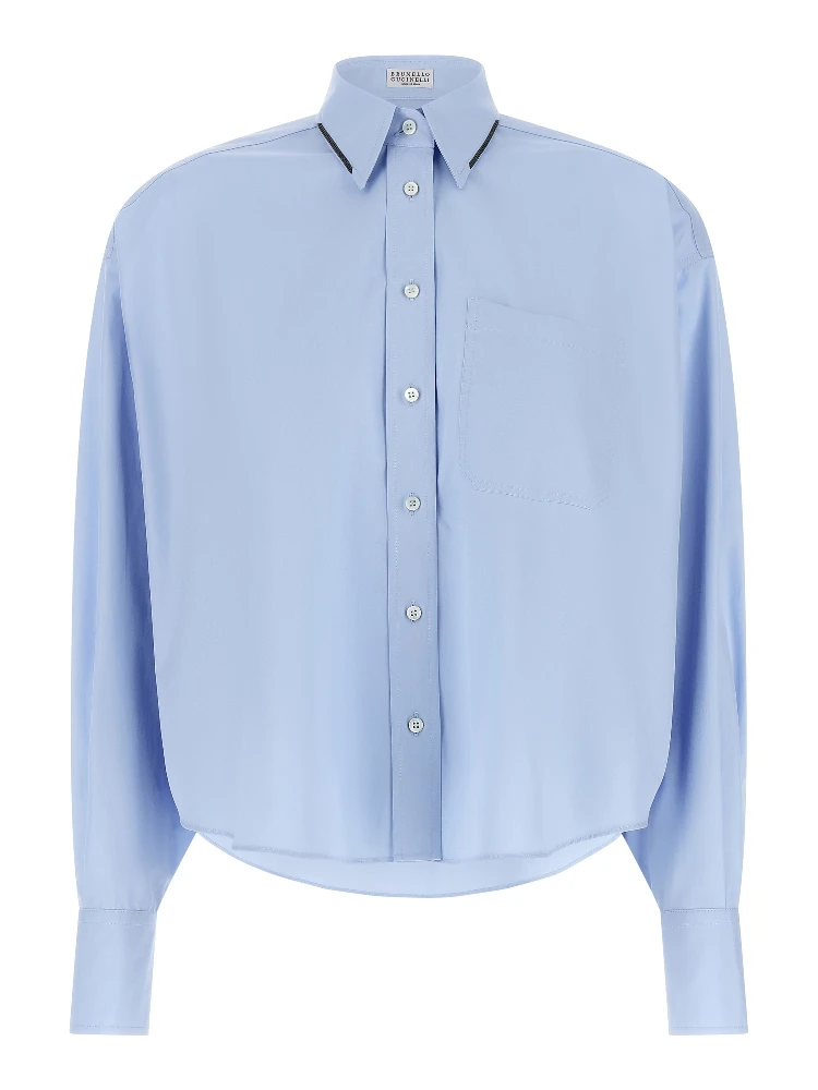Blue Cotton Blouse