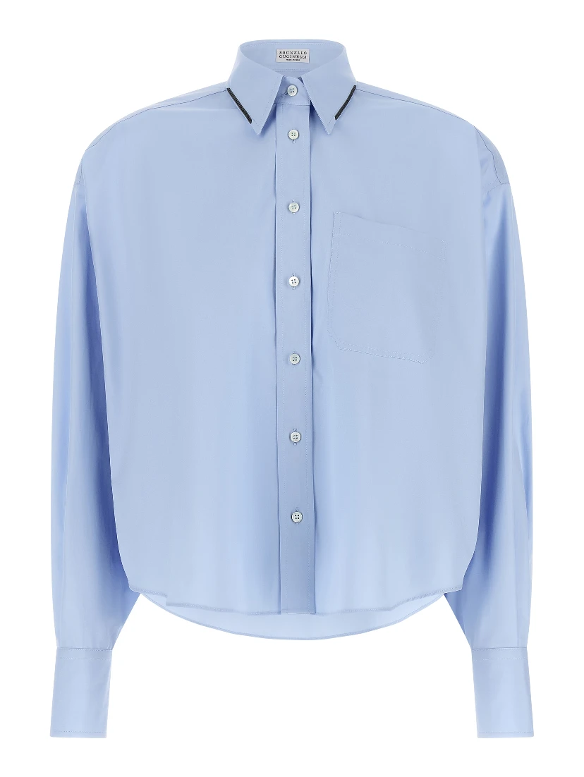 Blue Cotton Blouse