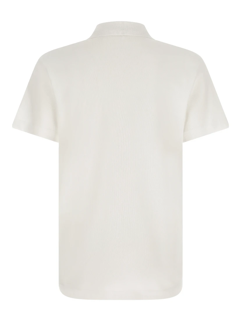 White Cotton Polo Shirt
