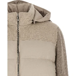 Beige Wool Full-Length Jacket