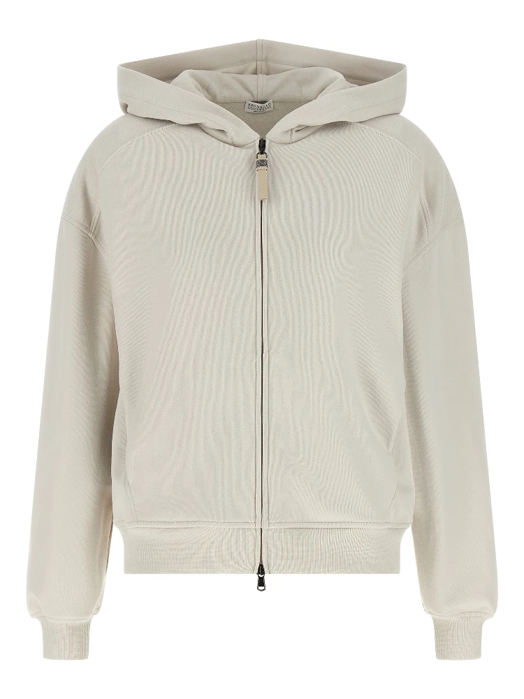 Beige Cotton Sweatshirt