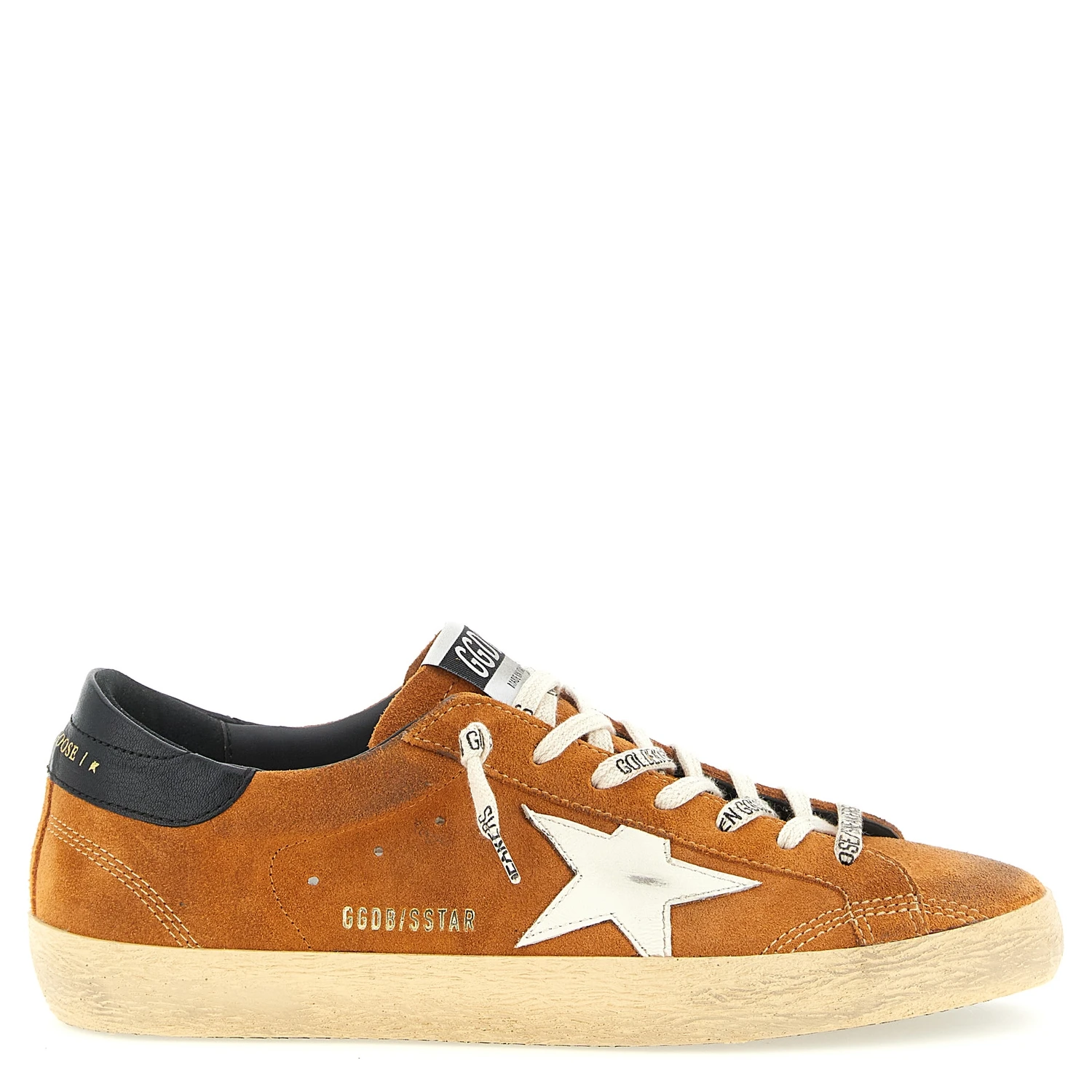 Orange Cowhide Low Top Sneakers