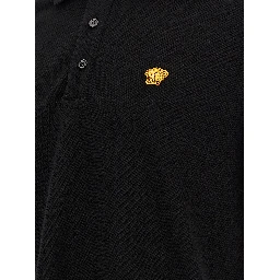 Black Cotton Polo Shirt