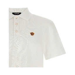 White Cotton Polo Shirt