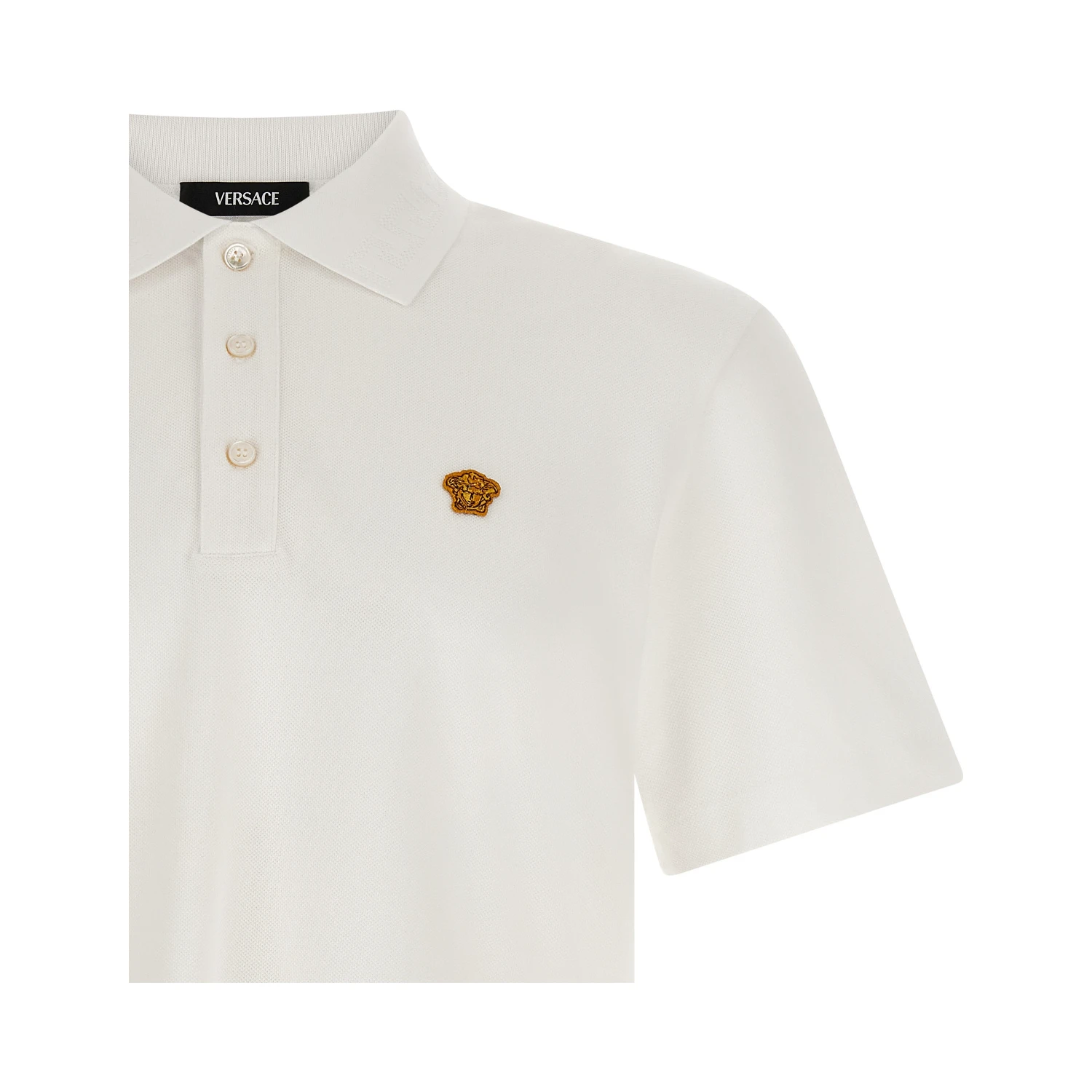 White Cotton Polo Shirt