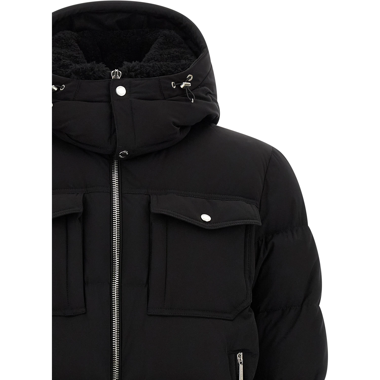 Black Wool Bomber