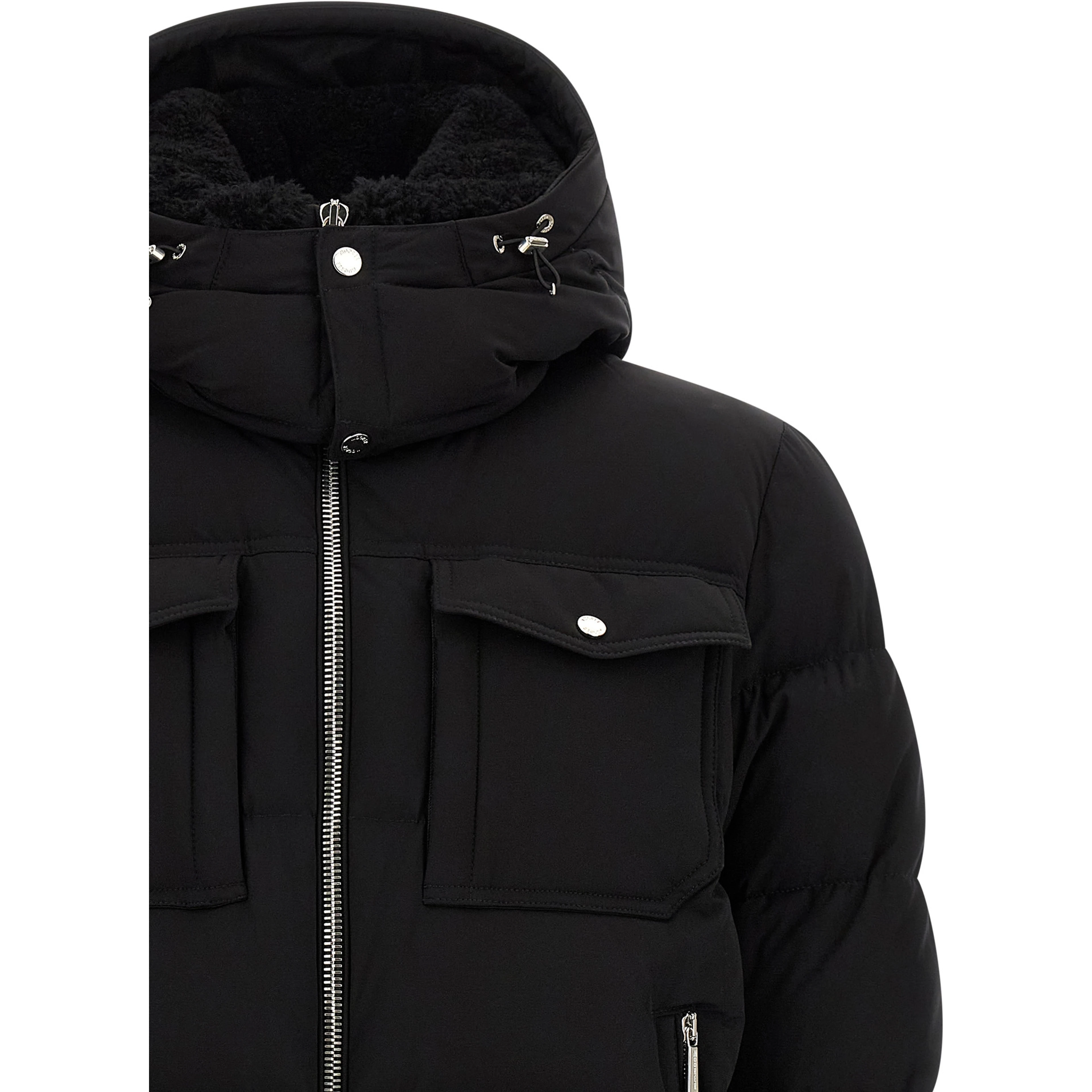 Black Wool Bomber